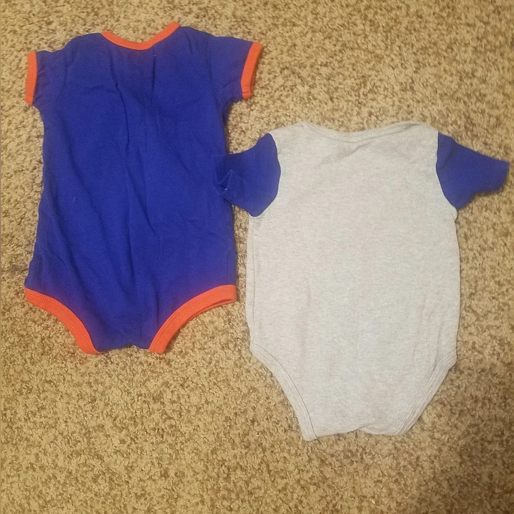 New York Mets Baby Onesies Set 6/9 Months